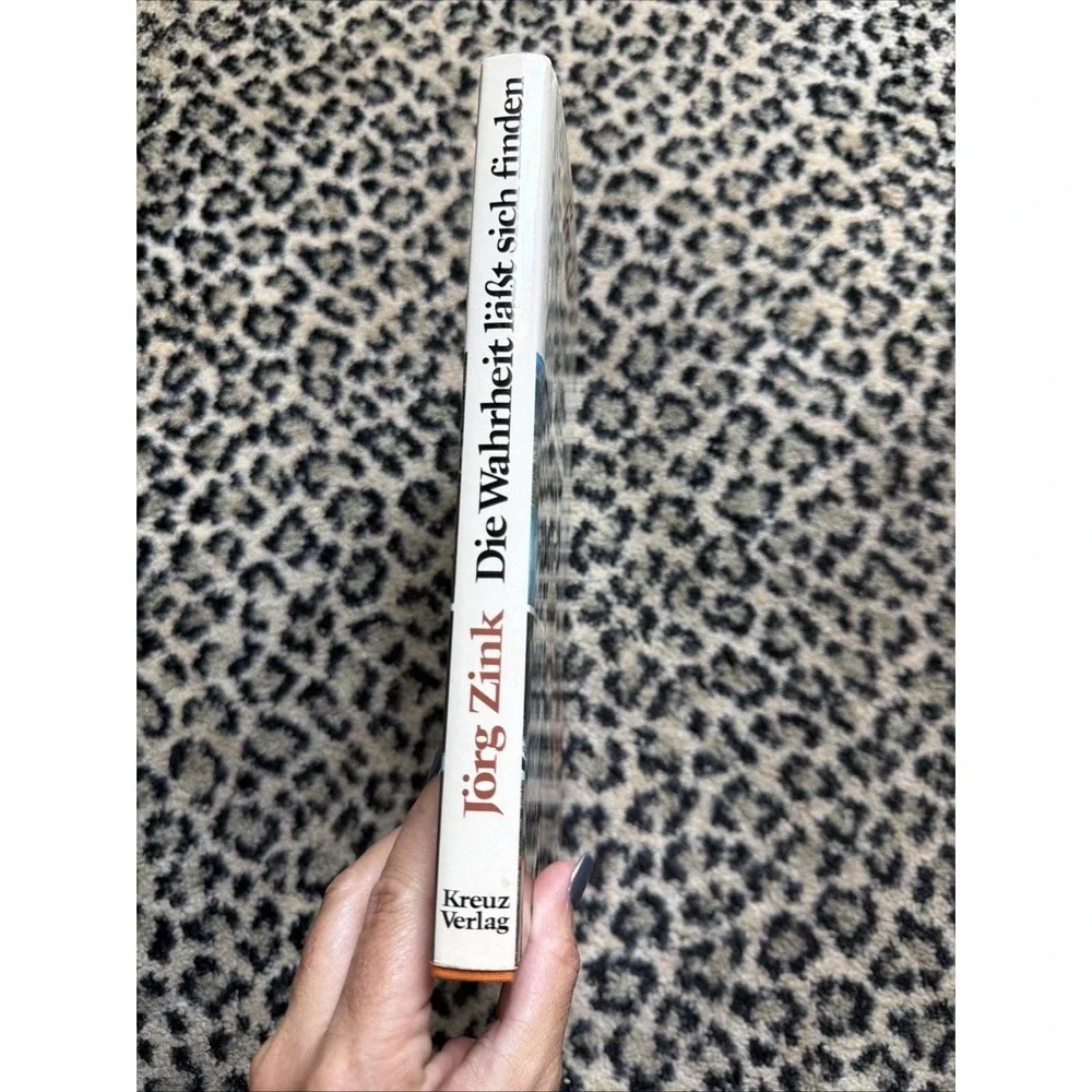 Jörg Zink 'Die Wahrheit lässt sich finden' book, published Verlag 1972 HB